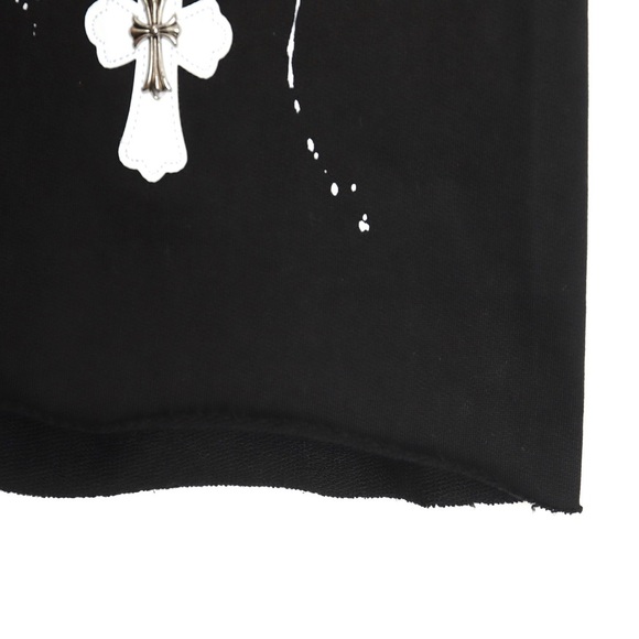 Chrome Hearts Ink-Splashed Shorts Black - Picture 7 of 9